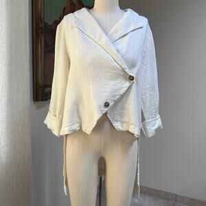 Brynn Walker Linen Lagenlook Art Teacher Layering Jacket Women S